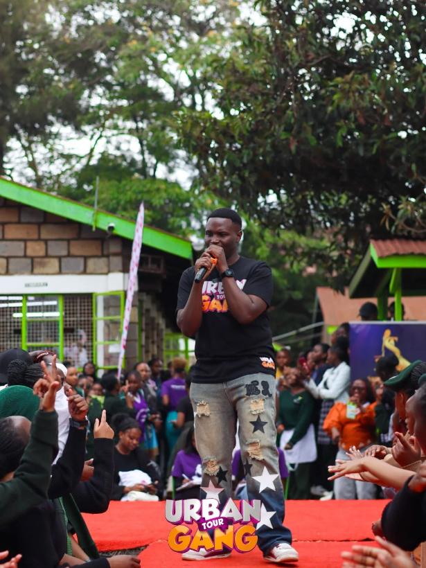 On stage